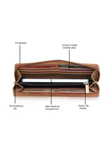 Kenneth Cole Women PU Zip Around Wallet