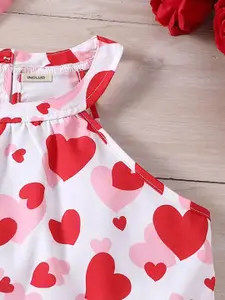 INCLUD Girls Printed Halter Neck Top With Shorts