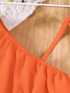 INCLUD Girls Sleeveless One Shoulder Top With Trousers