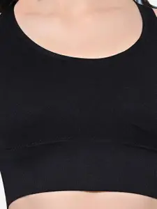 FIMS Women's Solid Full Coverage Padded Sports Bra