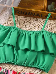 INCLUD Girls Printed Top with Shorts