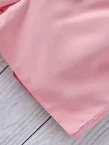 INCLUD Girls Floral Printed Round Neck Top with Shorts