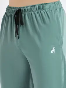 Modeve Men Pack Of 2 Cotton Relaxed-Fit Mid-Rise Track Pants