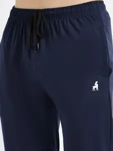 Modeve Men Pack Of 2 Cotton Relaxed-Fit Mid-Rise Track Pants