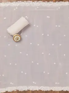 Koskii Floral Printed Beads and Stones Organza Unstitched Dress Material