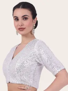 Studio Shringaar Sequin Embellished Saree Blouse