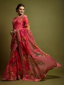 Anouk Floral Embellished Sequinned Saree