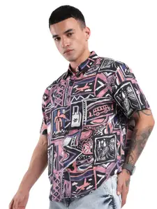 WROGN Men Custom Opaque Printed Casual Shirt