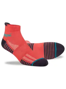 HRX by Hrithik Roshan Men Pack of 3 Yellow And Blue Patterned Ankle Length Sports Socks