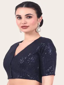 Studio Shringaar Sequin Embellished Saree Blouse