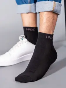 HRX by Hrithik Roshan Men Pack Of 3 White & Blue Ankle Length Socks
