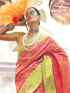 elora Woven Design Zari Banarasi Saree