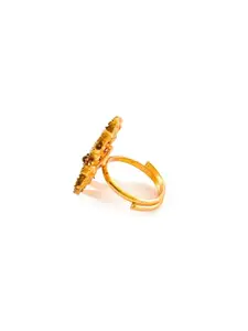 Pihtara Jewels Gold-Plated Finger Ring
