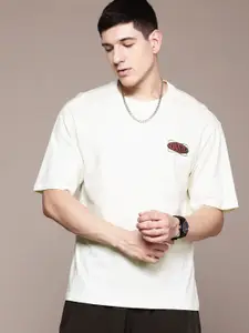 The Roadster Lifestyle Co. Printed Pure Cotton Relaxed T-shirt