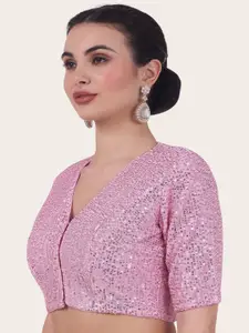 Studio Shringaar Embellished Sequinned Saree Blouse
