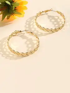 SALTY Circular Azure Hoop Earrings