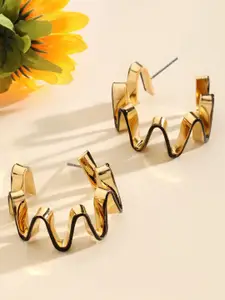 SALTY Contemporary Half Hoop Earrings