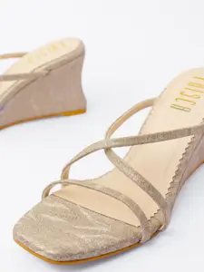 House of Prisca Embellished Wedge Heel Sandals