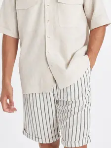 DeFacto Men Striped Technology Shorts