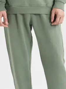 DeFacto Men Mid-Rise Pure Cotton Joggers