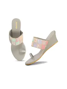 Anouk Embellished PU Ethnic Wedge Sandals