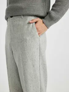 DeFacto Men Solid Regular Fit Trousers