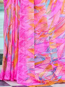 KALINI Poly Chiffon Saree