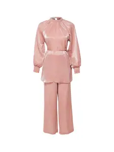 Trendyol High Neck Top With Trousers