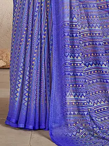 KALINI Poly Chiffon Saree