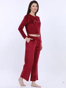 MAYSIXTY Women Printed Night suit