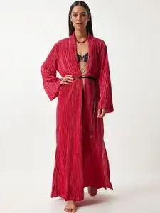 Happiness istanbul V-Neck Longline Open Front Shrug