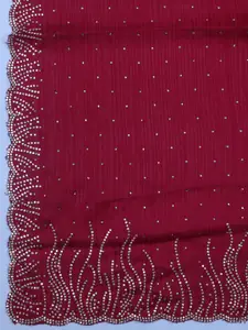 Meena Bazaar Geometric Embellished Sequinned Unstitched Dress Material