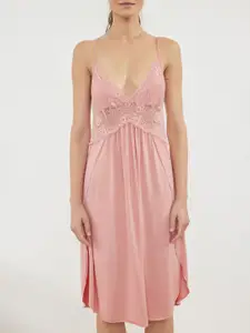 Trendyol Pure Cotton Sleeveless Nightdress