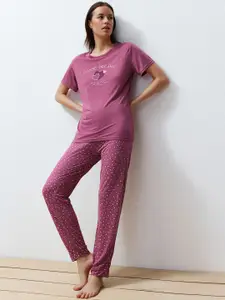 Trendyol Women Printed Night suit