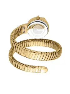 Just Cavalli Women Patterned Dial & Stainless Steel Wrap Around Straps Analogue Watch JC1L301M0035
