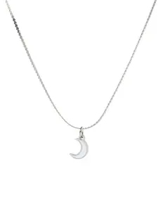 SALTY Crescent Moon Stainless Steel Pendant & Chain