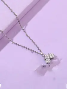 SALTY Floral Stainless Steel Pendants with Chains