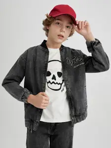 DeFacto Boys Stand Collar Cotton Denim Jacket