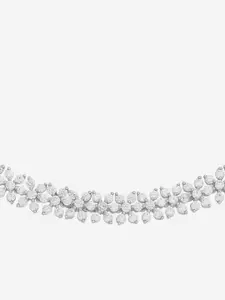 Kushal's Fashion Jewellery Gold Rhodium-Plated Cubic Zirconia Necklace