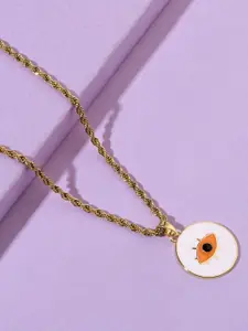 SALTY Circular Stainless Steel Pendants with Chains