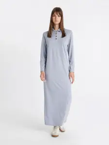 DeFacto Women Shirt Collar Maxi Dress