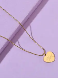 SALTY Love You Heart-Shaped Pendant With Chain