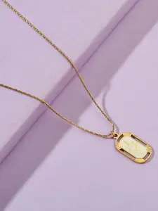 SALTY Oval Pendant With Chain