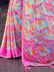 KALINI Abstract Printed Saree
