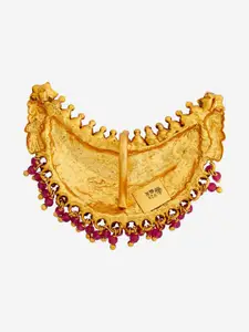 Kushal's Fashion Jewellery Embellished Bridal 92.5 Silver Stone Contemporary Pendant