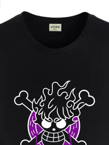 ADRO Men Printed Applique T-shirt