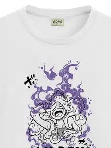 ADRO Men Typography Printed Raw Edge T-shirt