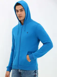 Allen Solly Men Solid Hooded Sweatshirt