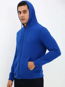 Allen Solly Men Solid Hooded Sweatshirt
