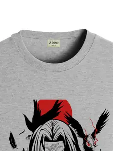 ADRO Men Printed Applique T-shirt